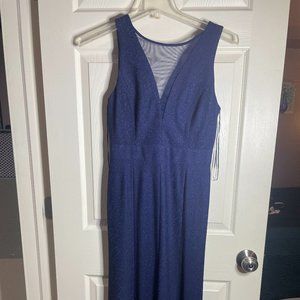 Nightway Navy Sparkly Gown